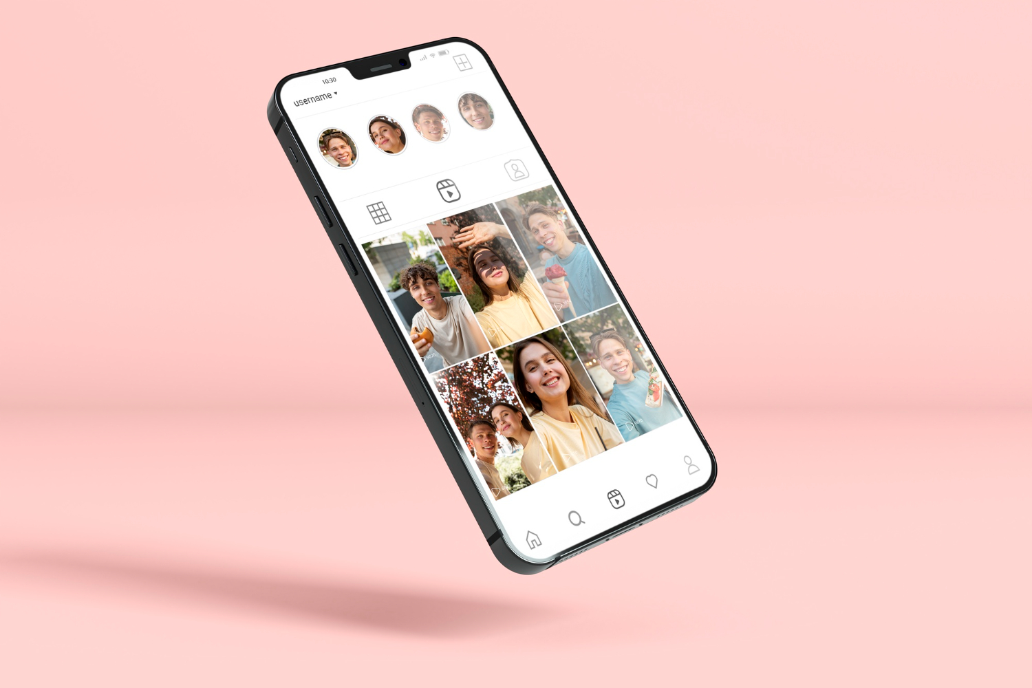 ponsel pintar dengan instagram